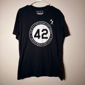 Men’s BASEBALLISM Jackie Robinson 42 t shirt size large